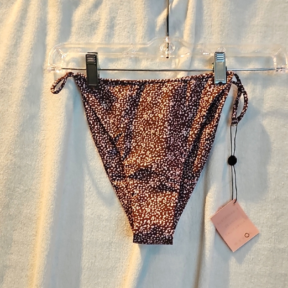 NWT L  Skatie X Amber Fillerup Clark 'Melly' Bikini Bottom Sundance Women's